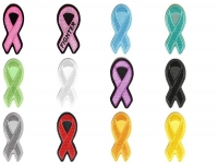 Awareness Ribbon Patches Set Of 12 Different Colored Embroidered Iron On Ribbons Awareness Ribbon Patches Set Of 12 Different Colored Embroidered Iron On Ribbons